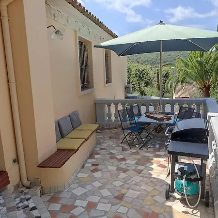 Studio Im Gruenen Mit Pool Biot Exterior photo